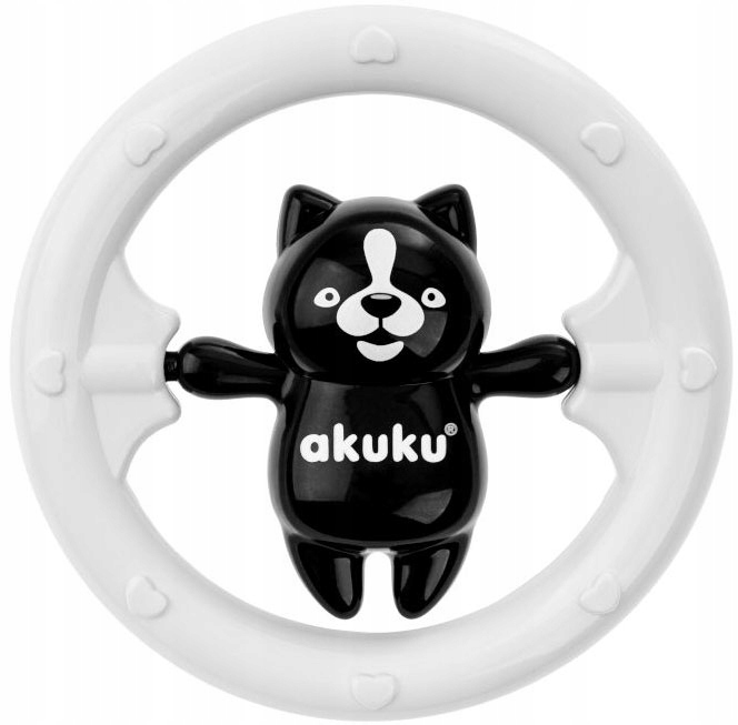 

Akuku Miś obrotowy grzechotka kontrastowa 0m+