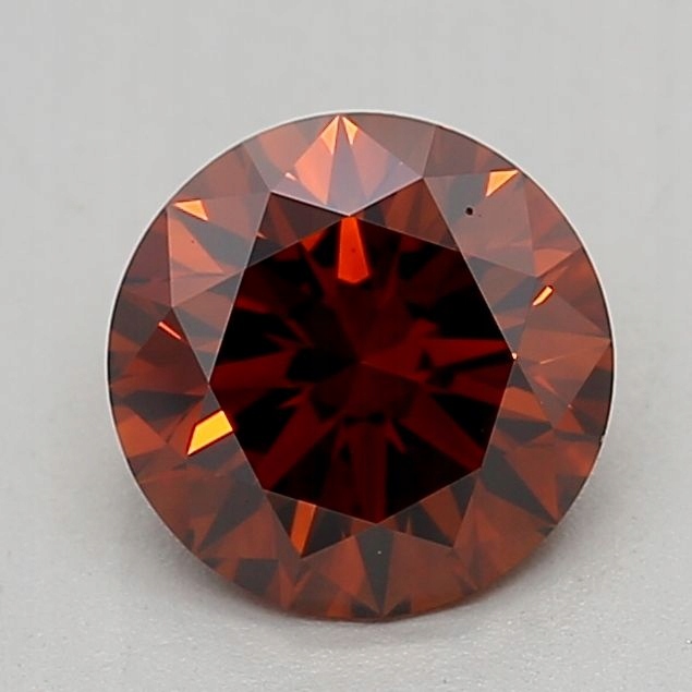 Diament laboratoryjny kolorowy 1.16ct ROUND Fancy Deep Orange VVS2 (IGI)