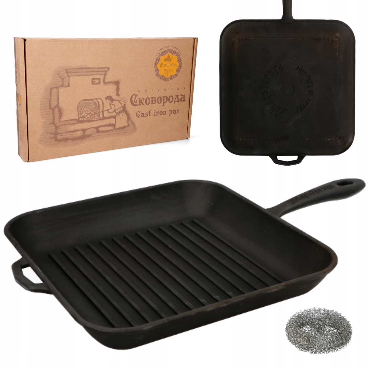 

Patelnia żeliwna Grillowa indukcja Ukraina 28cm