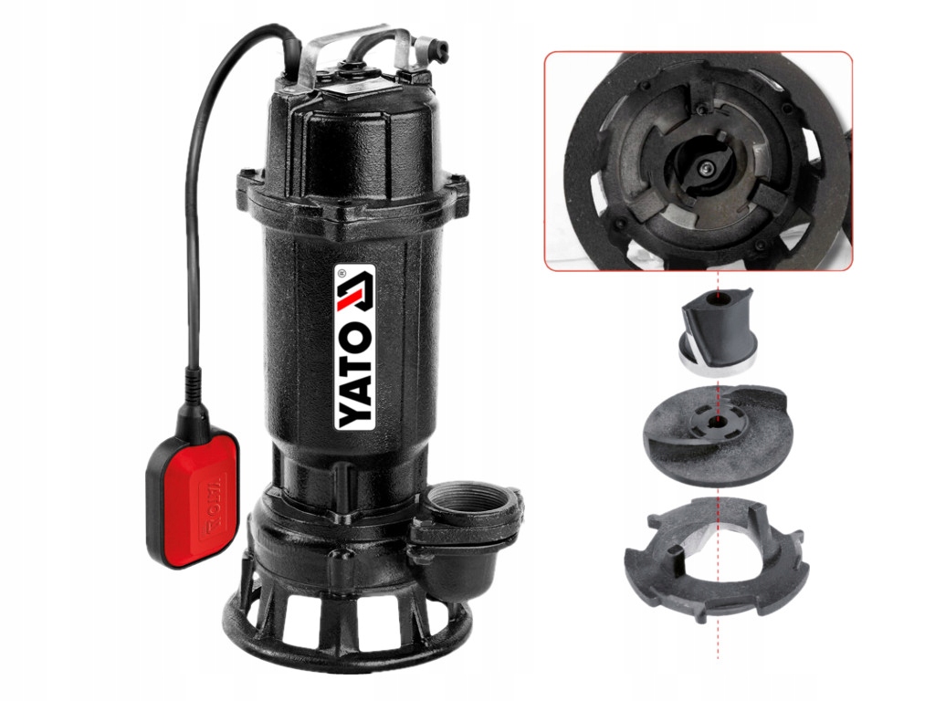 Čerpadlo Na Odpadovú Vodu /rezací Systém/ 750W YT-85350 Yato