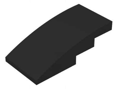 

Lego Black Slope Curved 4x2 Skos 93606 2szt