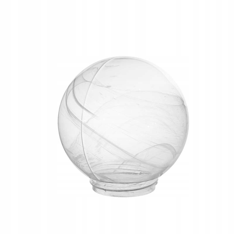 Klosz 4047 kula z gwintem szkło jasne biały alabaster śr. 150/84,5 mm
