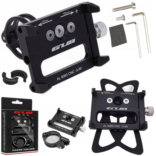 UCHWYT ROWEROWY NA TELEFON DO ROWERU NA KIEROWNICE GUB 85 G-85 + GUMA