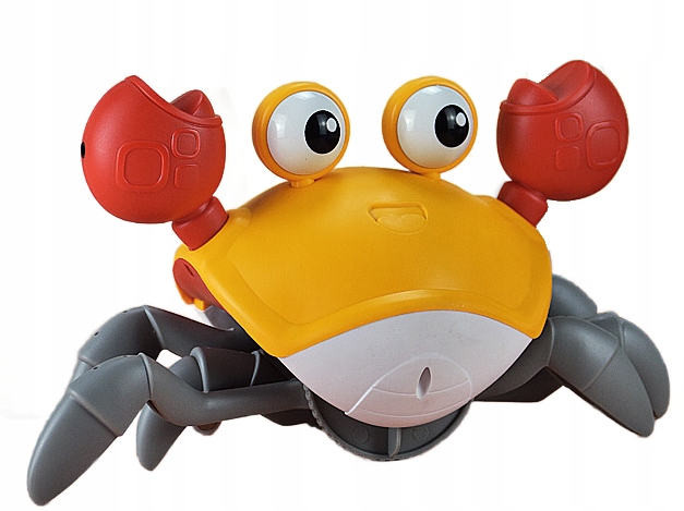 UCIEKAJĄCY PEŁZAJĄCY KRAB INTERAKTYWNA ZABAWKA DZWIĘKI GRA MUZYKA CHODZIK Marka inna
