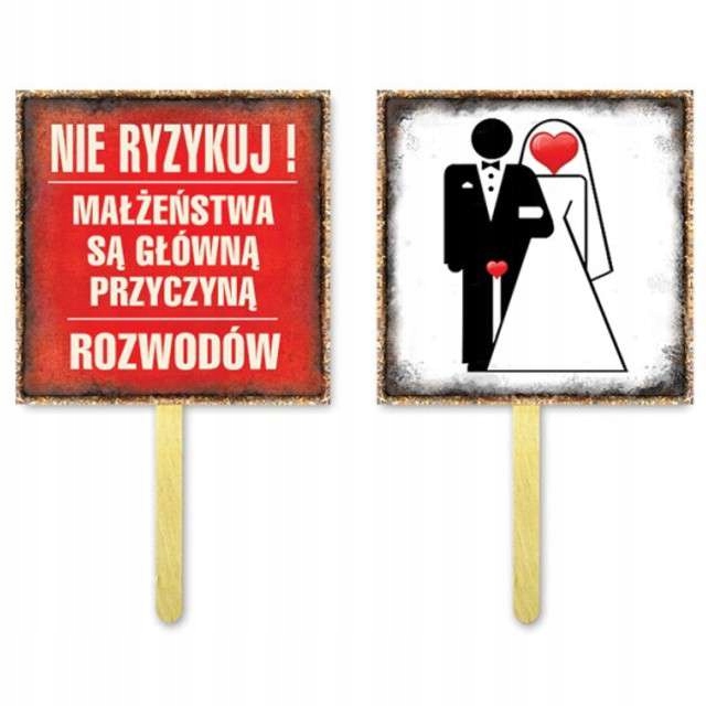 

Fotogadżet ślubny Nie ryzykuj Małżeństwo Rozwód