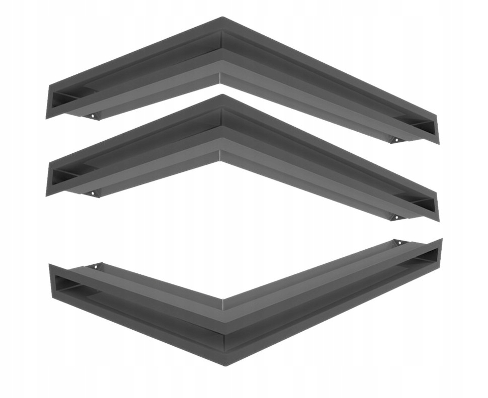 Rohová krbová mřížka Luft 400x600x60 levá 3ks