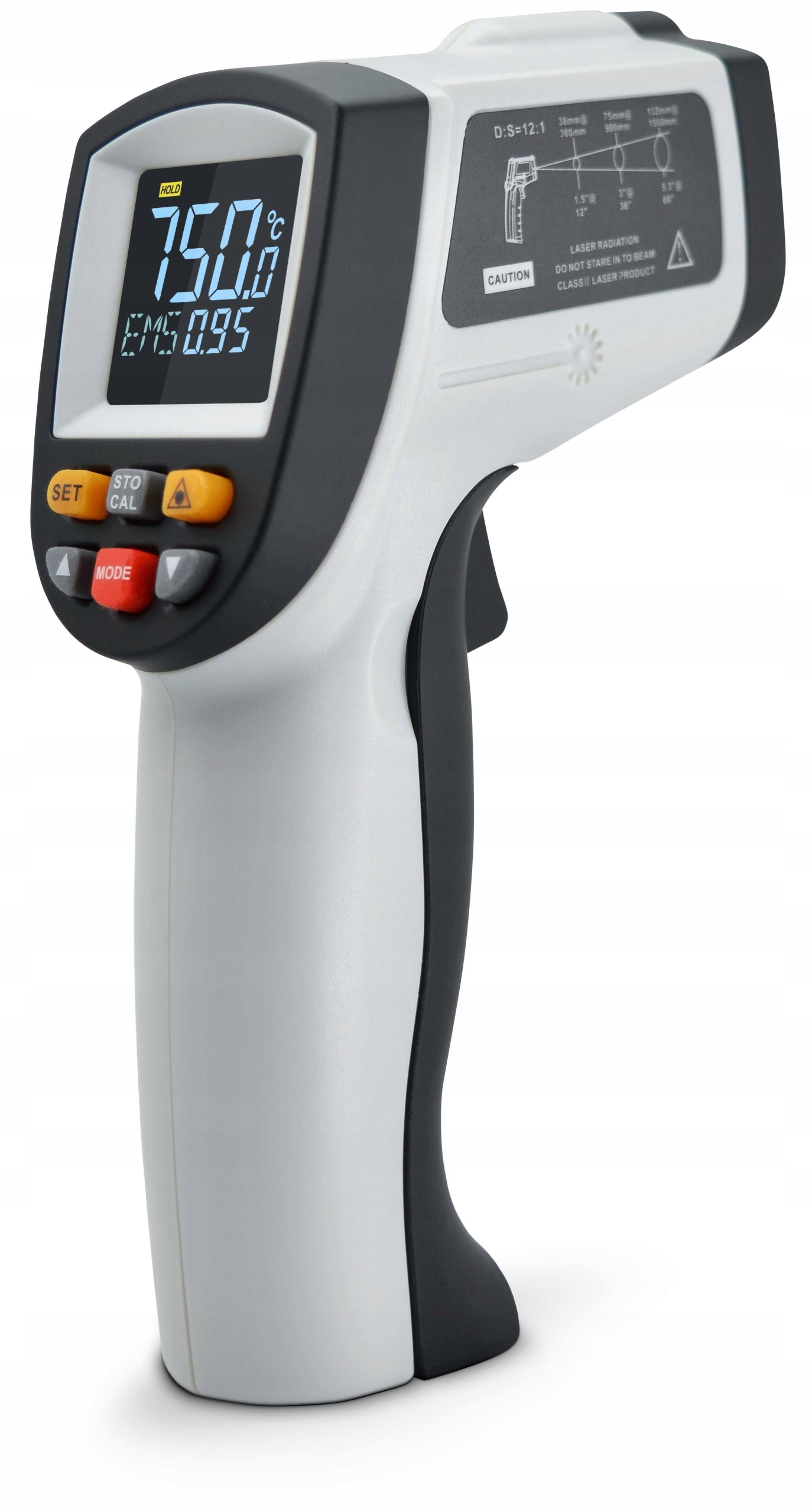 PIROMETR TERMOMETR LASEROWY BEZDOTYKOWY NA PODCZERWIEŃ EMISYJNOŚĆ -50 +750 EAN (GTIN) 5904890520547