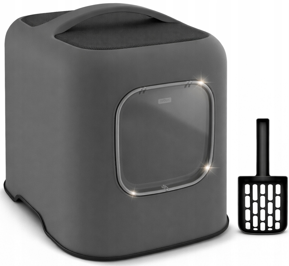 Rotho Duża Kryta Kuweta dla Kota z Klapką Filtrem