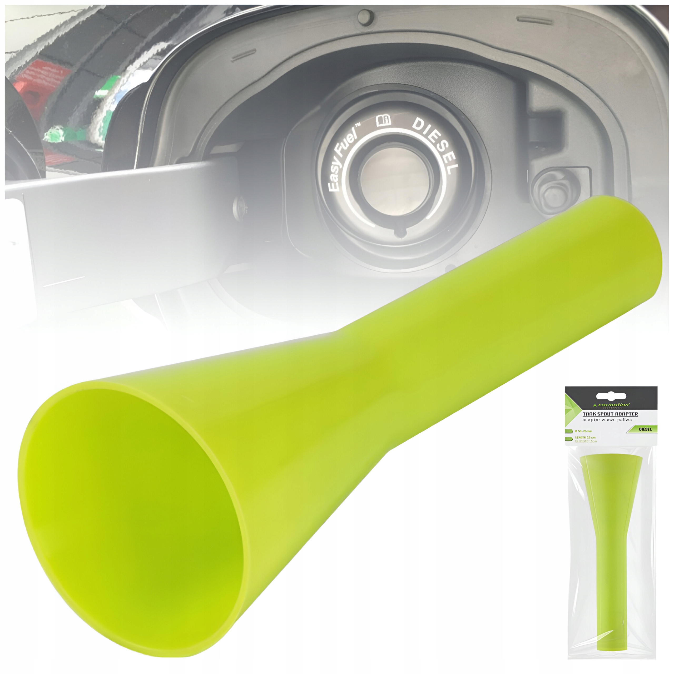 LEJEK ADAPTER WLEWU PALIWA DIESEL EASY FUEL WLEW TANKOWANIA 24MM FORD