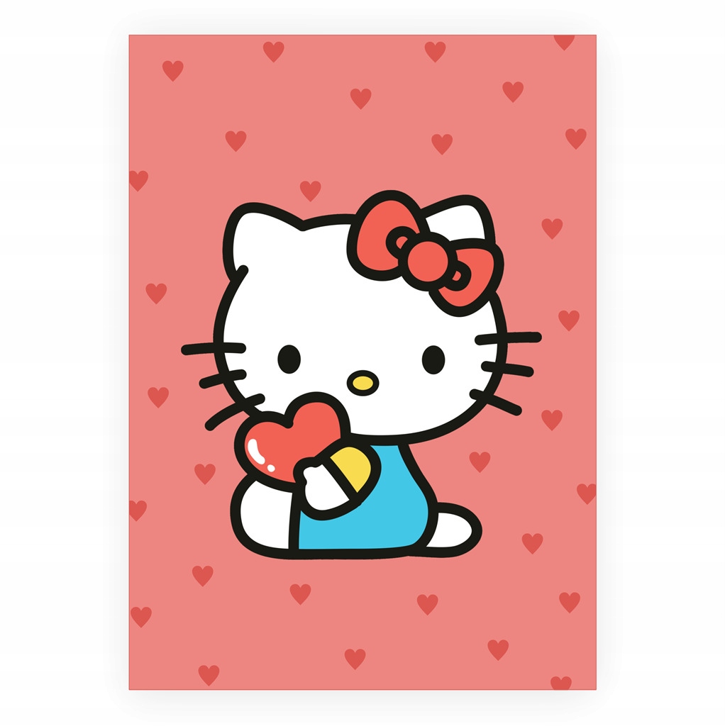 

Plakat Hello Kittu Sanrio Serce Kawai A4
