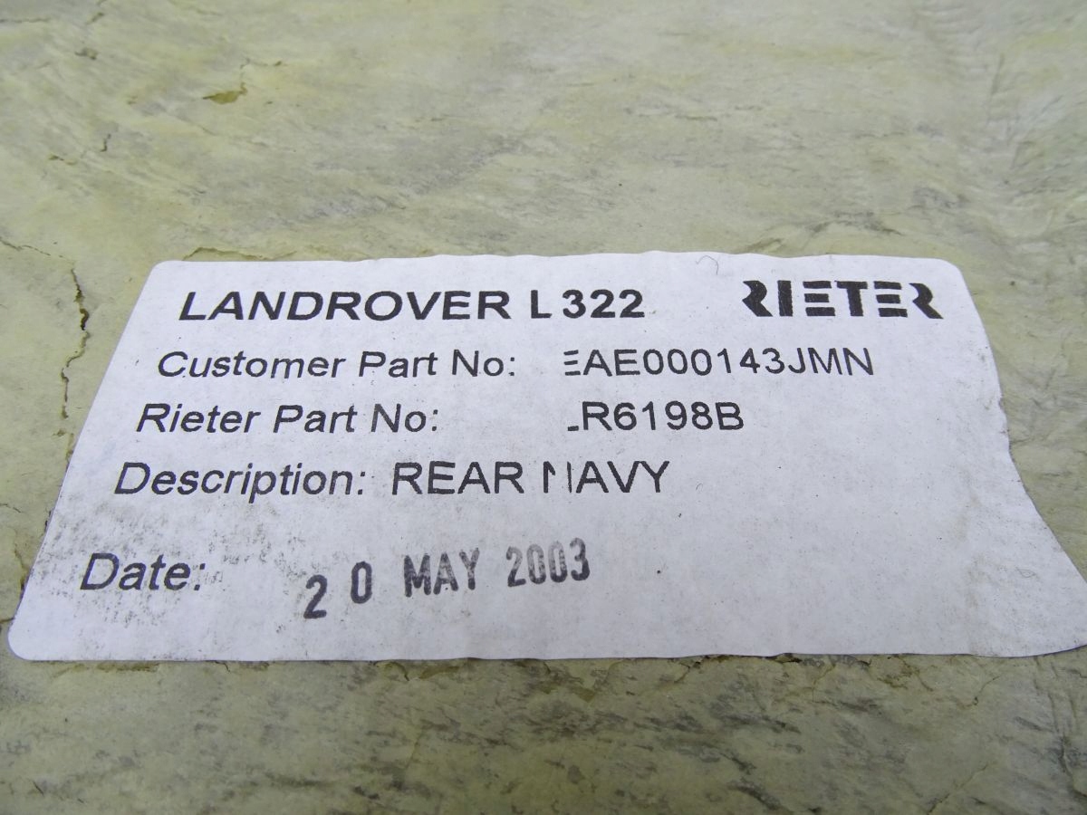 LAND ROVER RANGE L322 01-12 ковер пола зад EAE000143JMN