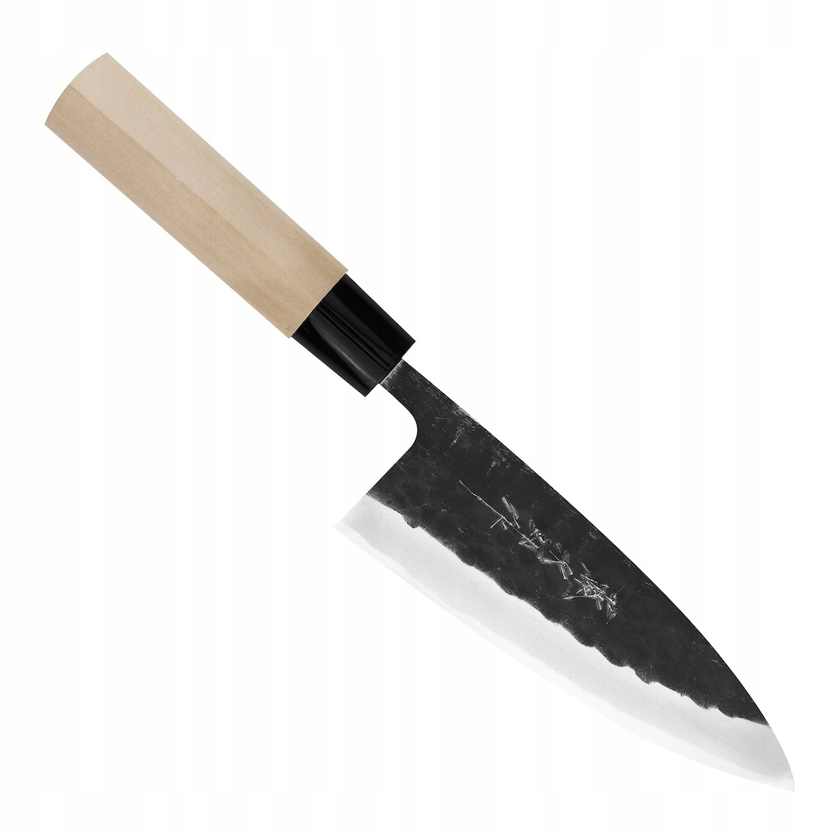 Tojiro Black Hammered Shirogami#2 Japonský kuchynský nôž Deba 60-61HR 16,5 cm