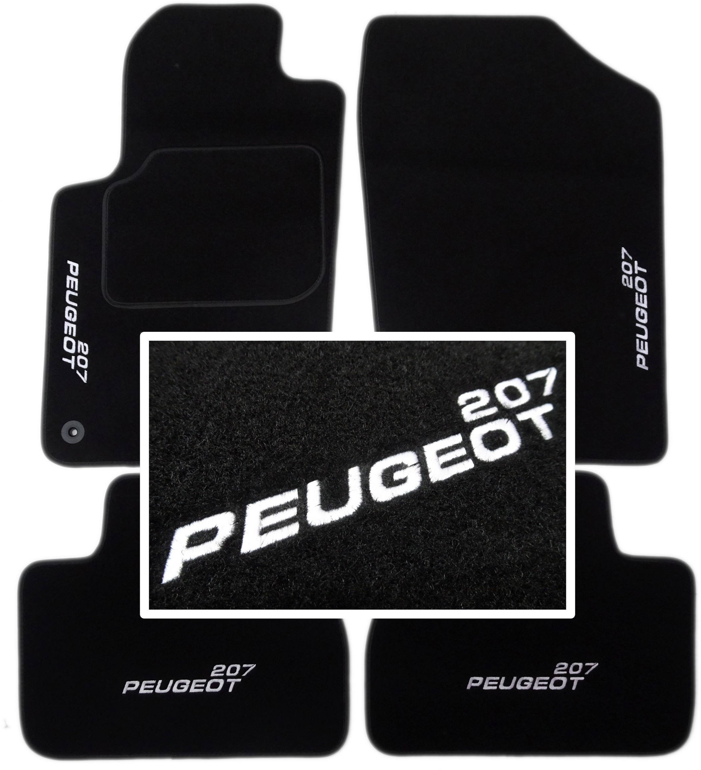 

Peugeot 207 2006-2012r Dywaniki Classic + Haft CH4