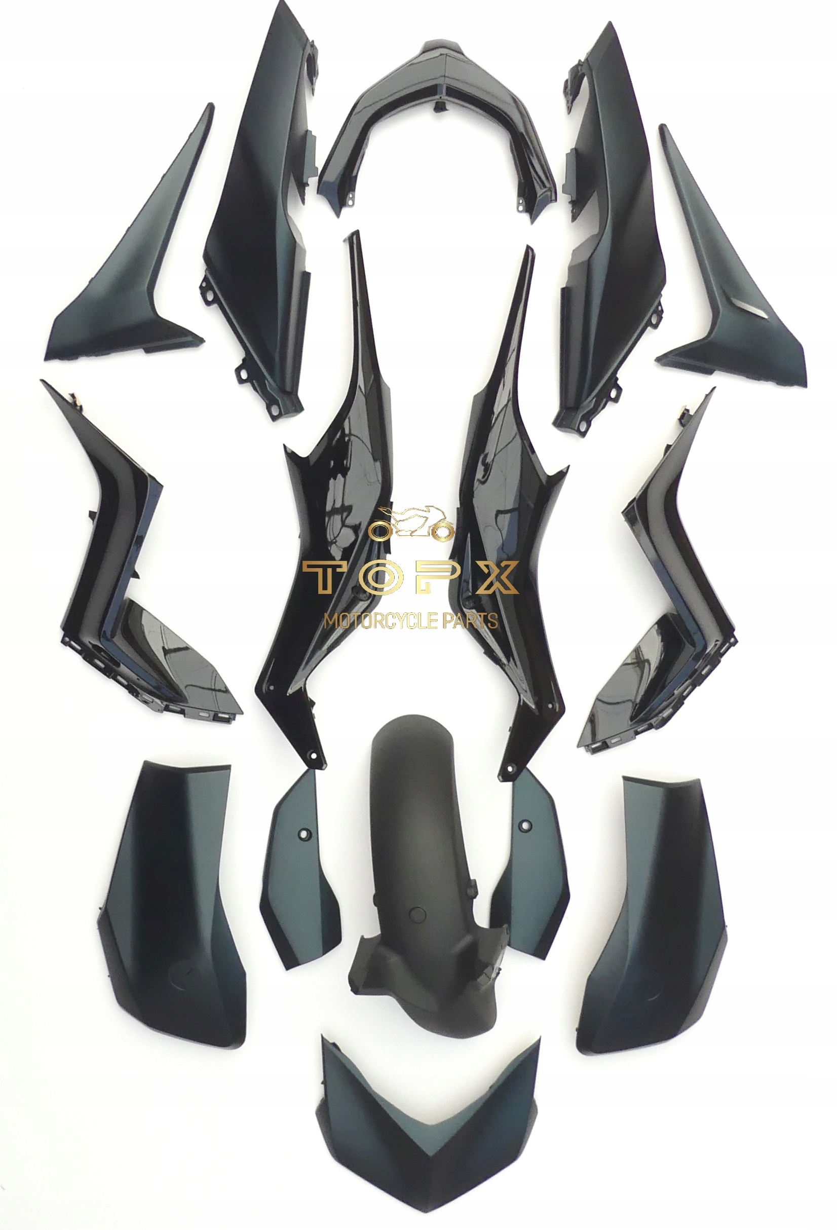 Kompletní Sada Deflektory Body Yamaha X-max Xmax 125 300 23+ Green Bmk