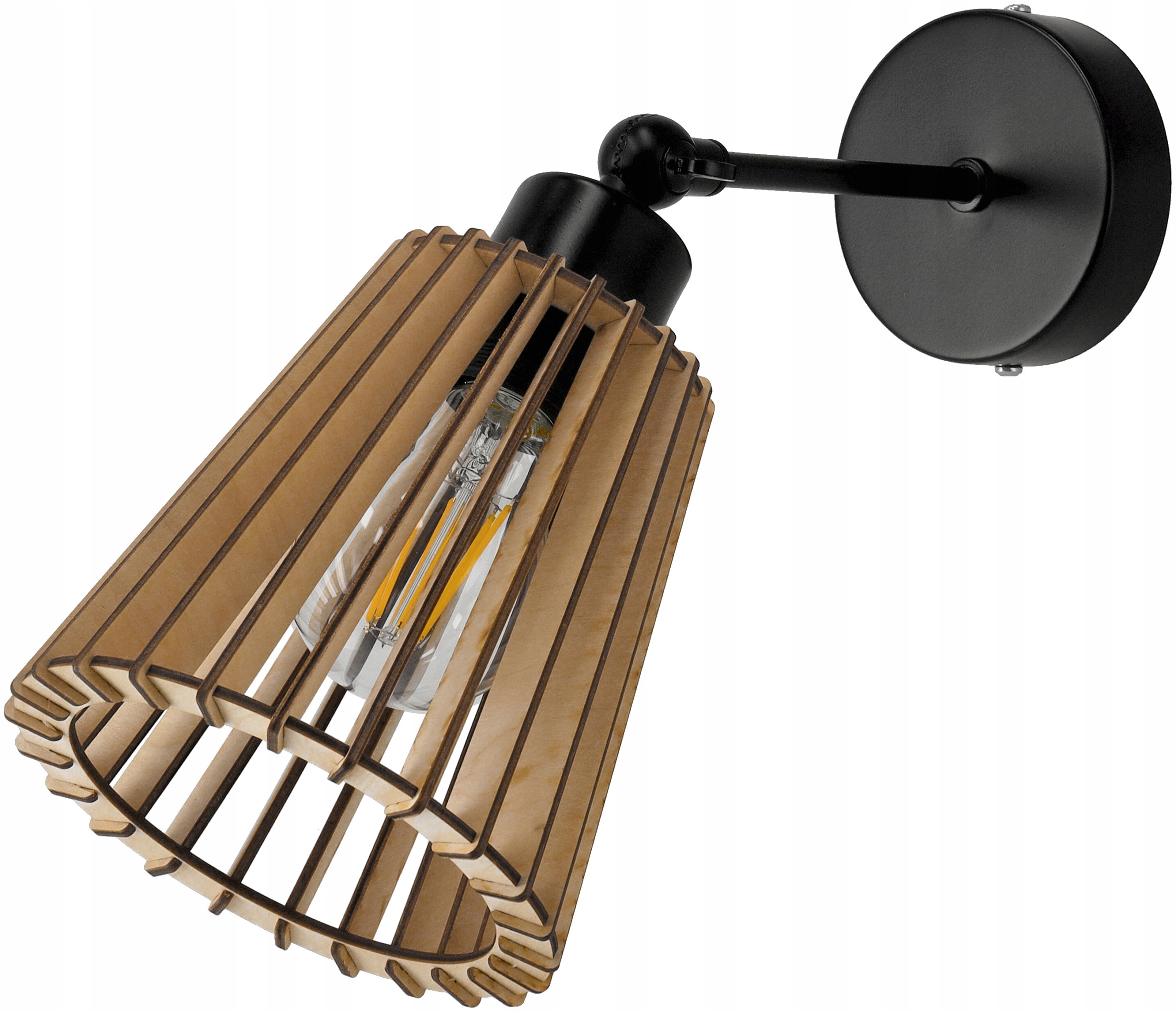 

Lampa Wisząca Sufitowa Kinkiet Drewniany Led 1XE27