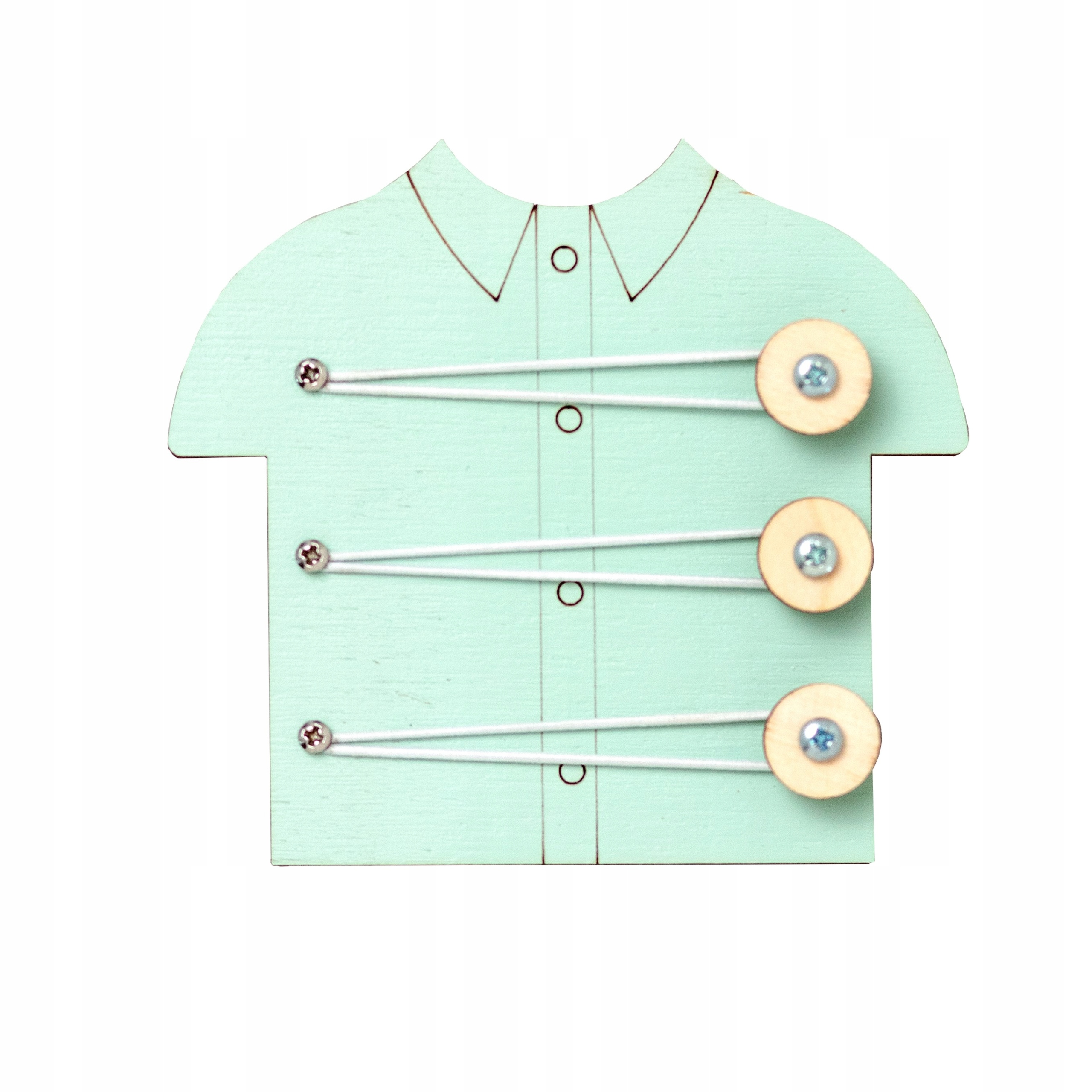 

Koszula z guzikami tablicy manipulacyjnej turkus