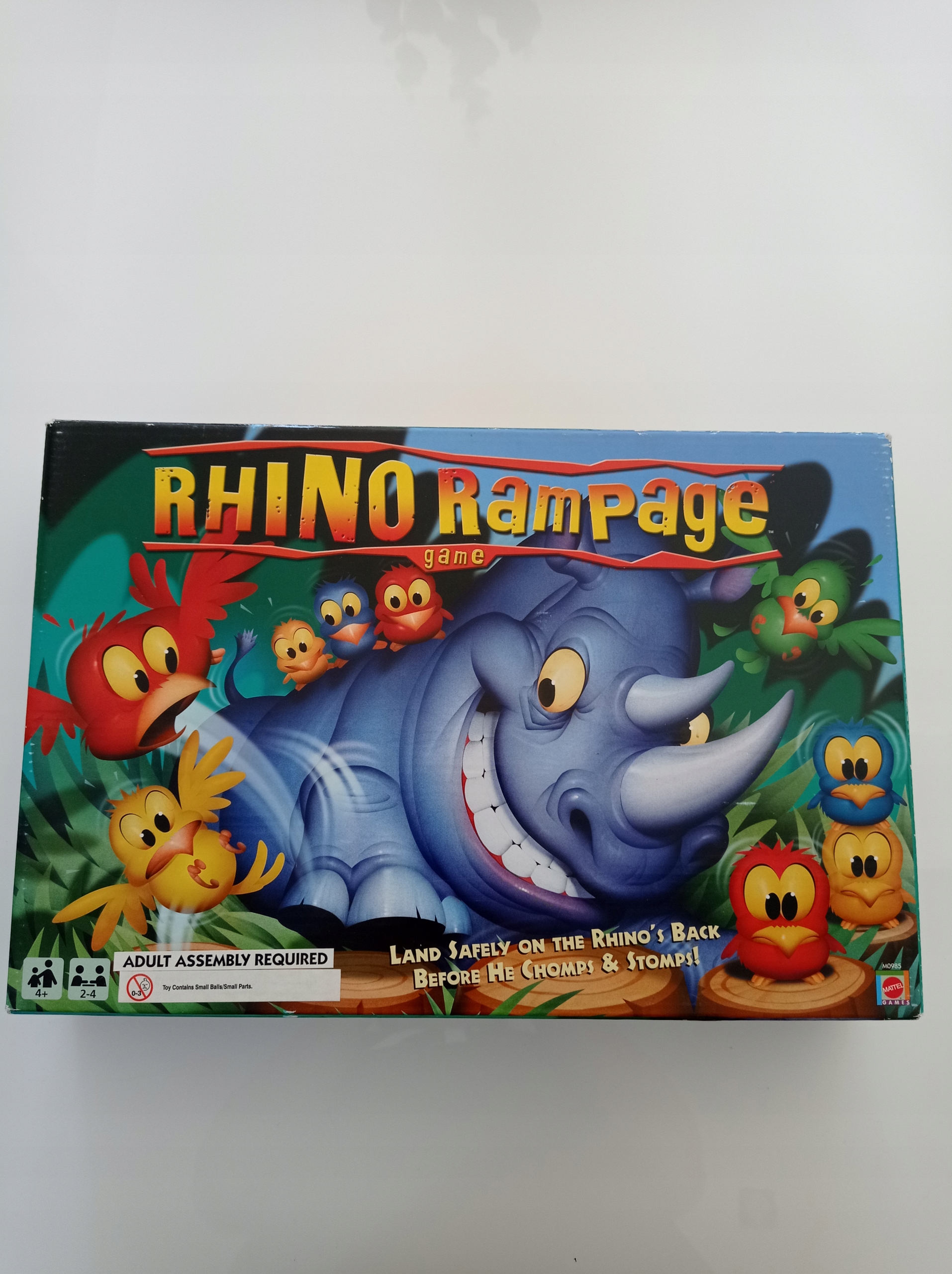 *Gra planszowa SZALONY NOSOROŻEC Mattel 0985 Wydawca Mattel