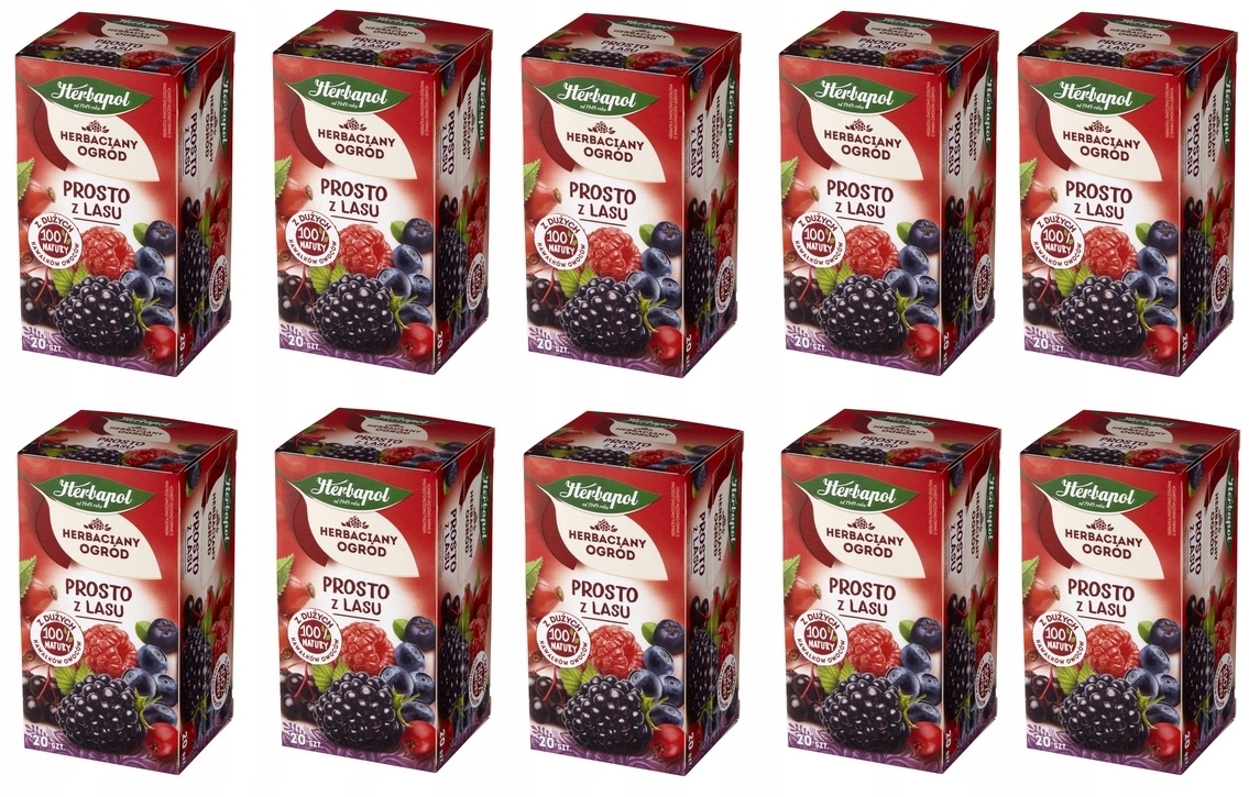 10x 50g Herbapol Herbaciany Ogród herbatka owocowa prosto z lasu