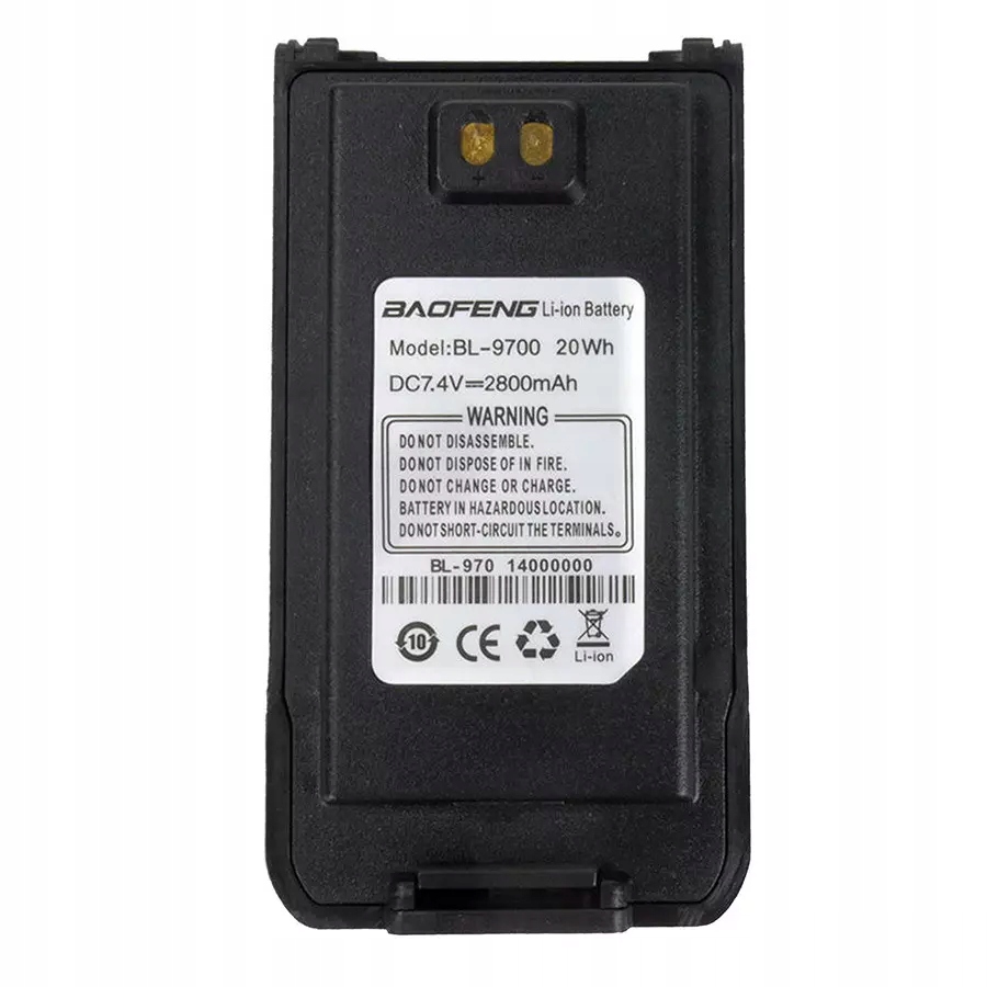 Bateria do Baofeng BF-9700, UV-9R Plus