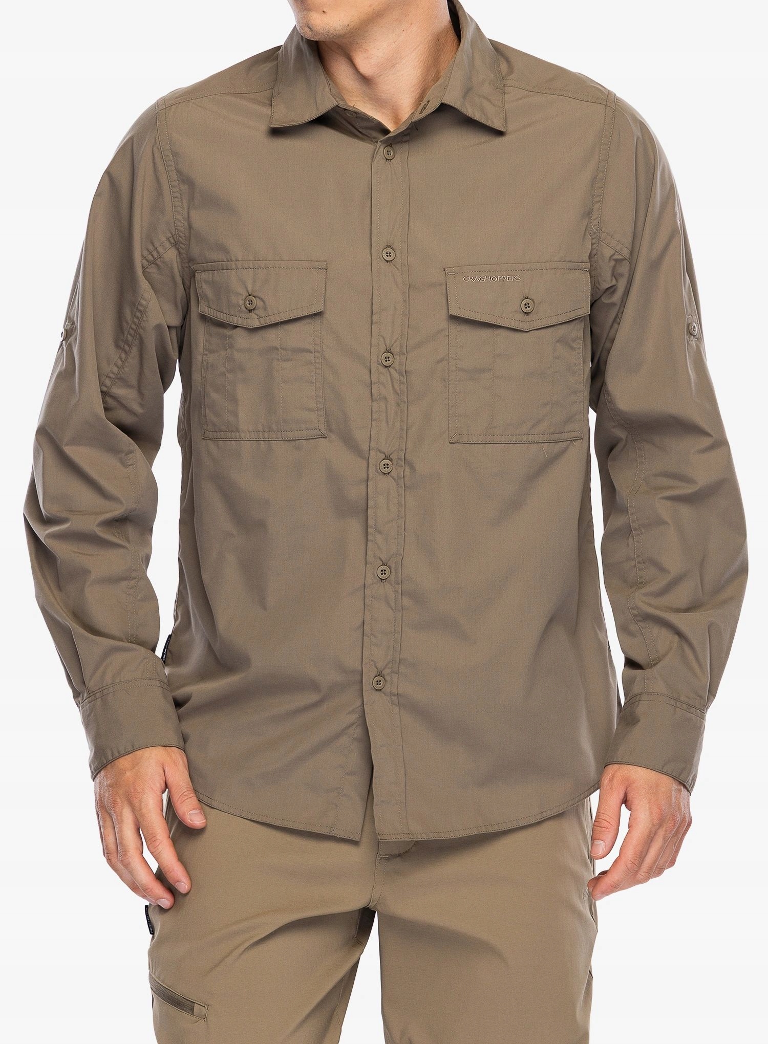 Cestovní košile Craghoppers Kiwi II Long Sleeved Shirt pebble S