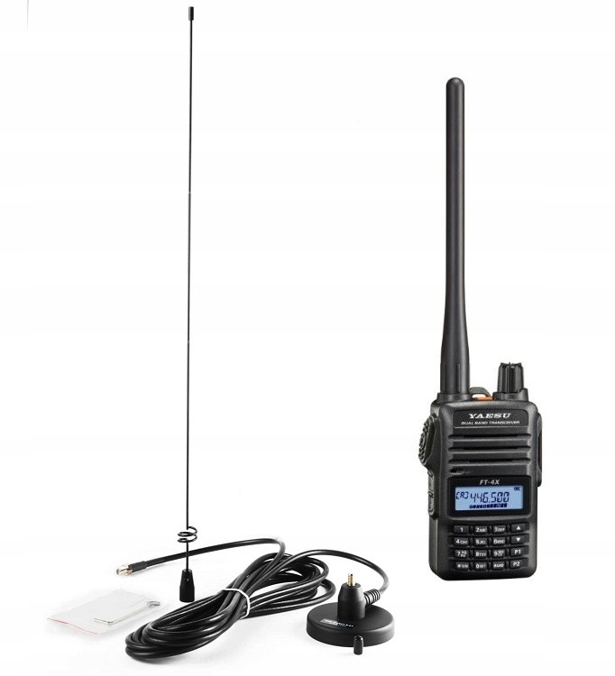 Zestaw Yaesu FT-4XE radio przenośne 5W Vhf/uhf antena Diamond MR77SJ 50cm