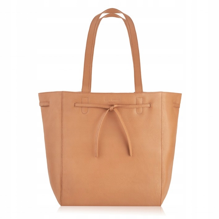 Dámská Kožená Kabelka Velká Shopper Přes Rameno Koňaková A4 Paolo Peruzzi