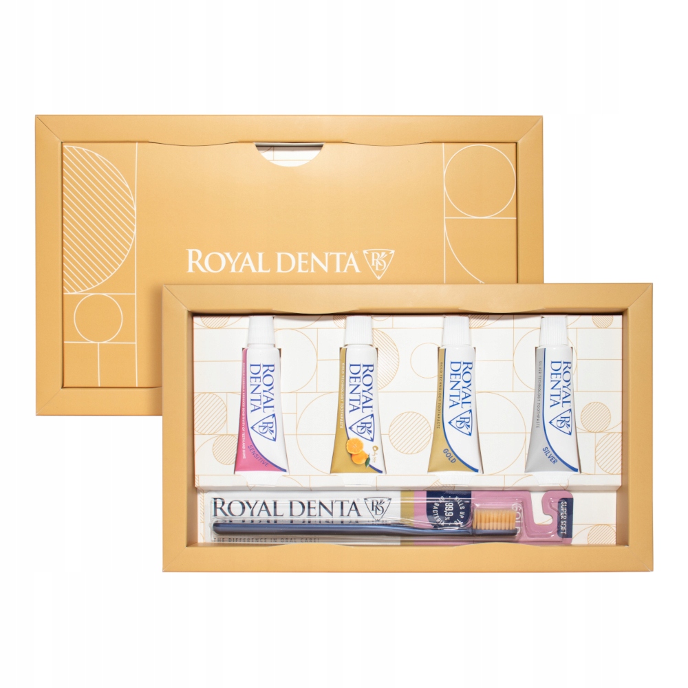 Royal Denta Mini Gift Set zestaw mini past do zębów szczoteczka