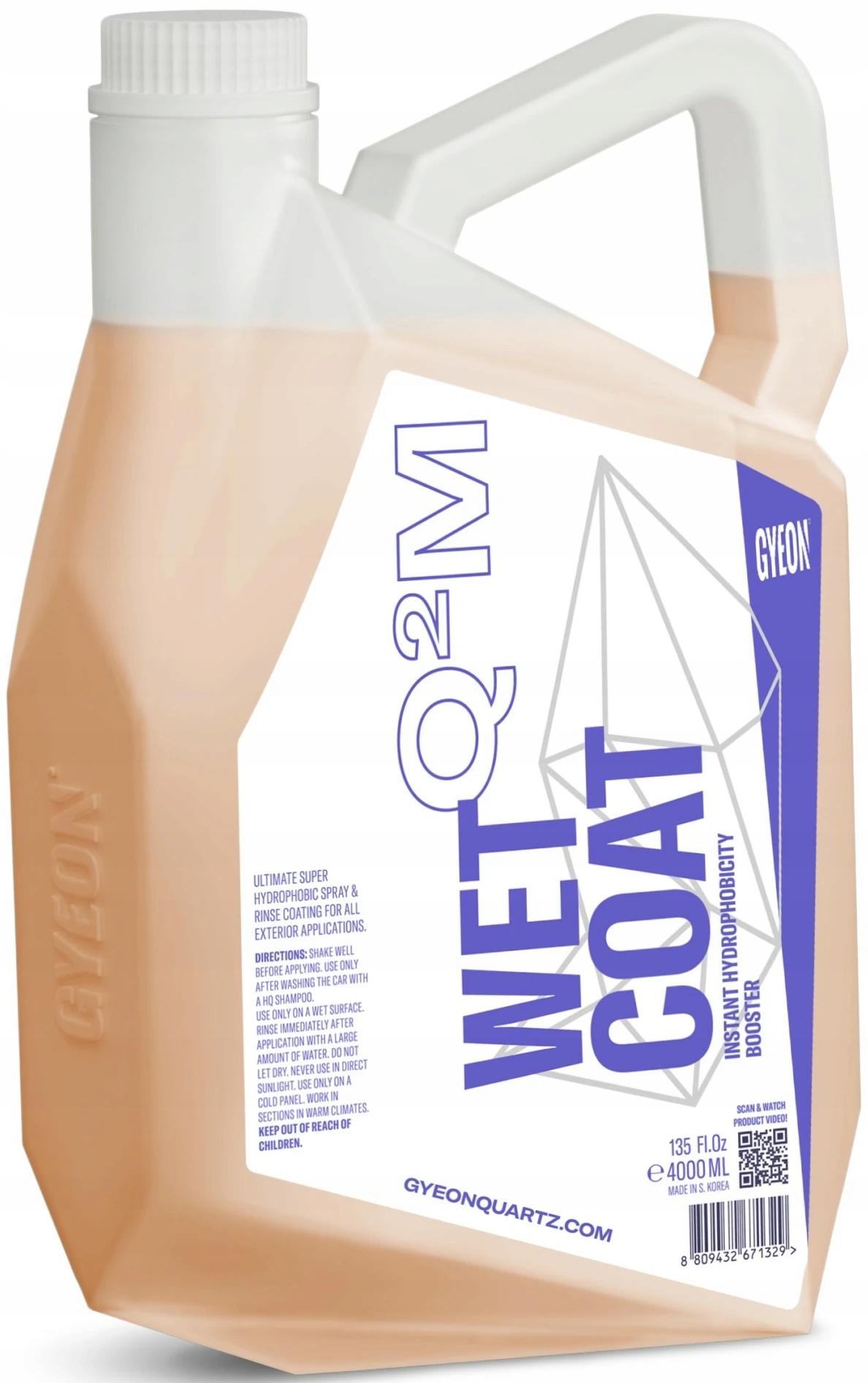 Gyeon Q2M WetCoat sealant aplikovaný na mokro 4L