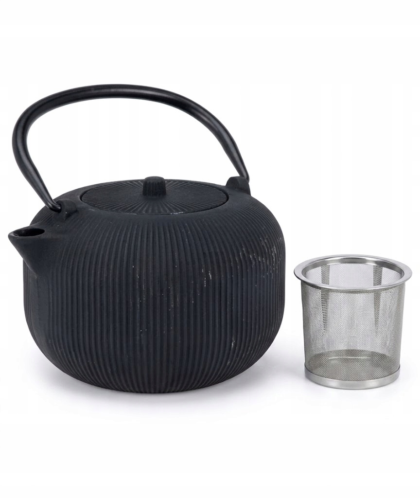 Konvice Litinový Smaltovaný Vařič Čaje Zázvor se sítkem 1 l 1000 ml