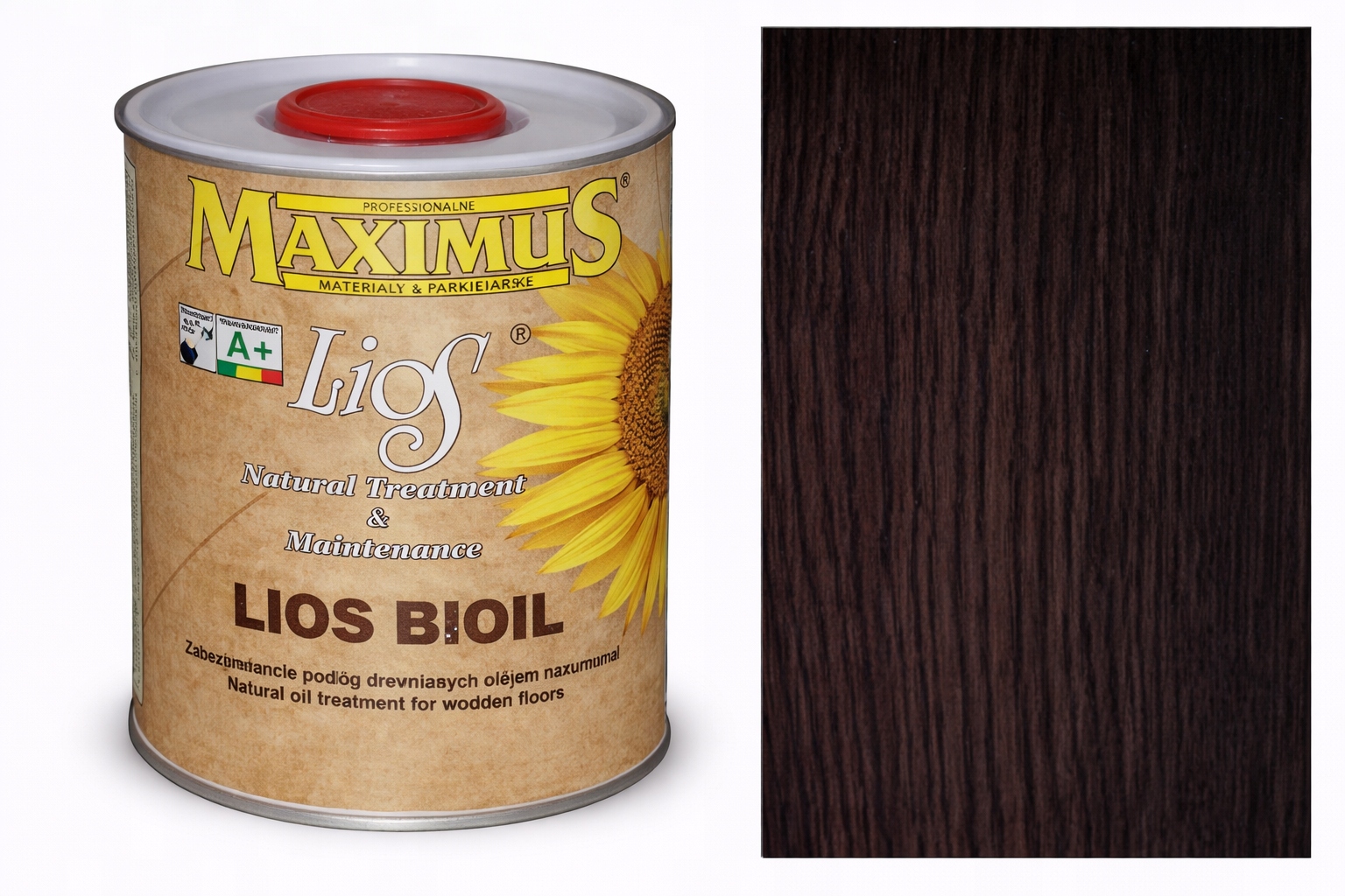 Maximus Lios Bioil Wenge Čokoládově hnědý 1L olej barvící dřevo