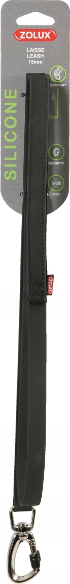 

Zolux Smycz silikonowa - czarna 1,2m/15mm