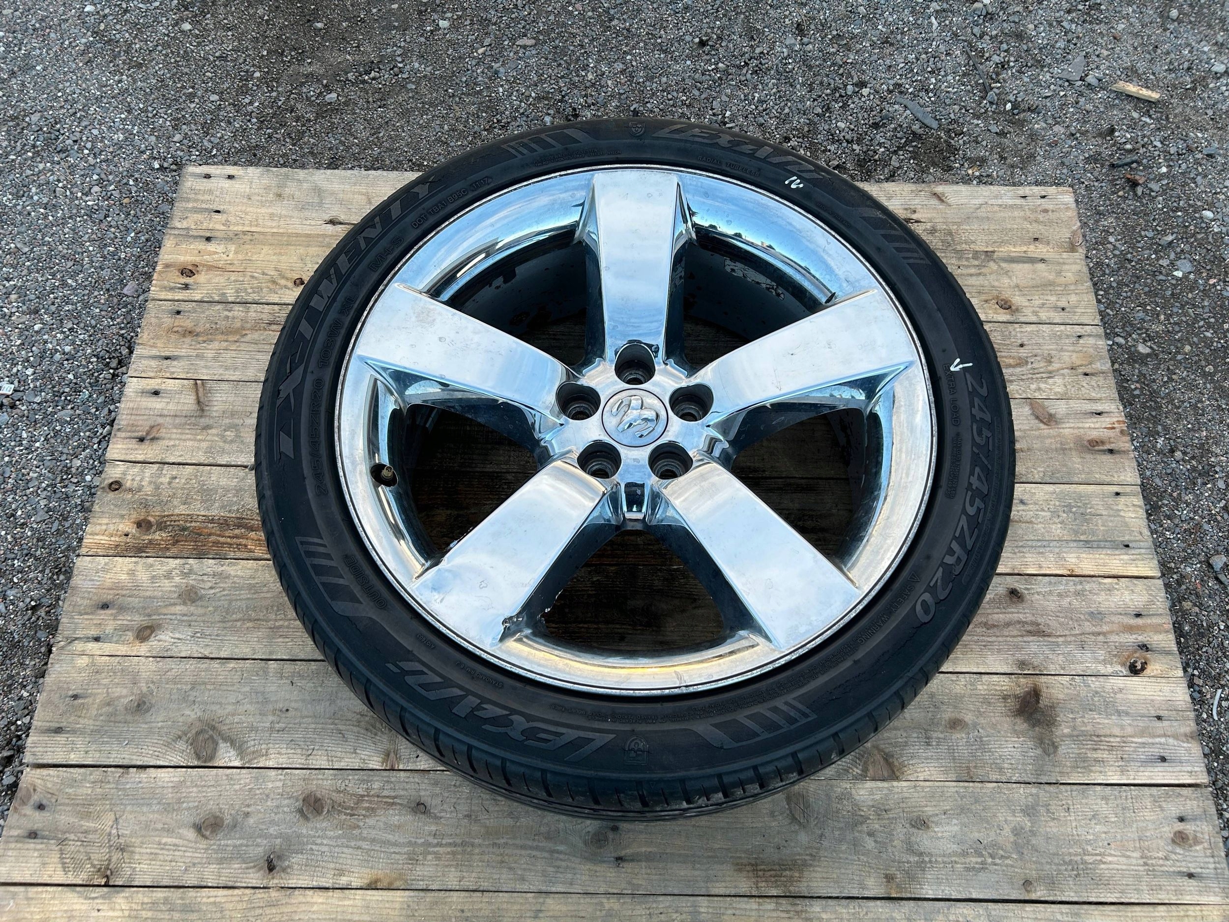 wheel disc discs disc 20" 20x8jx24 Dodge RAM 1500 2009