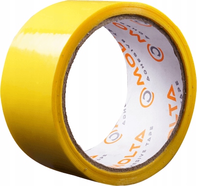 

Taśma pakowa klejąca kauczukowa żółta 48/50