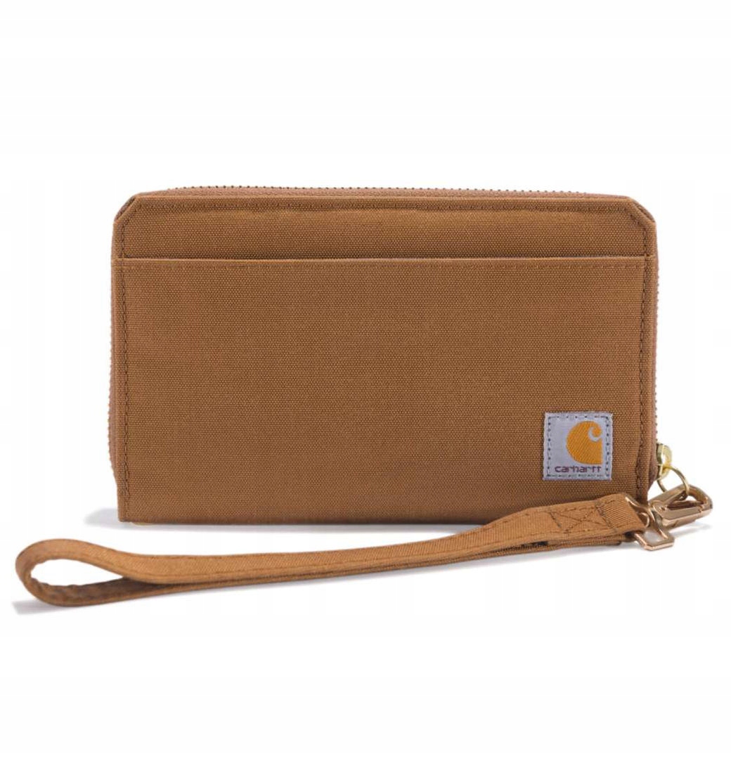 Peněženka Carhartt Nylon Duck LayFlat Clutch Hnědá
