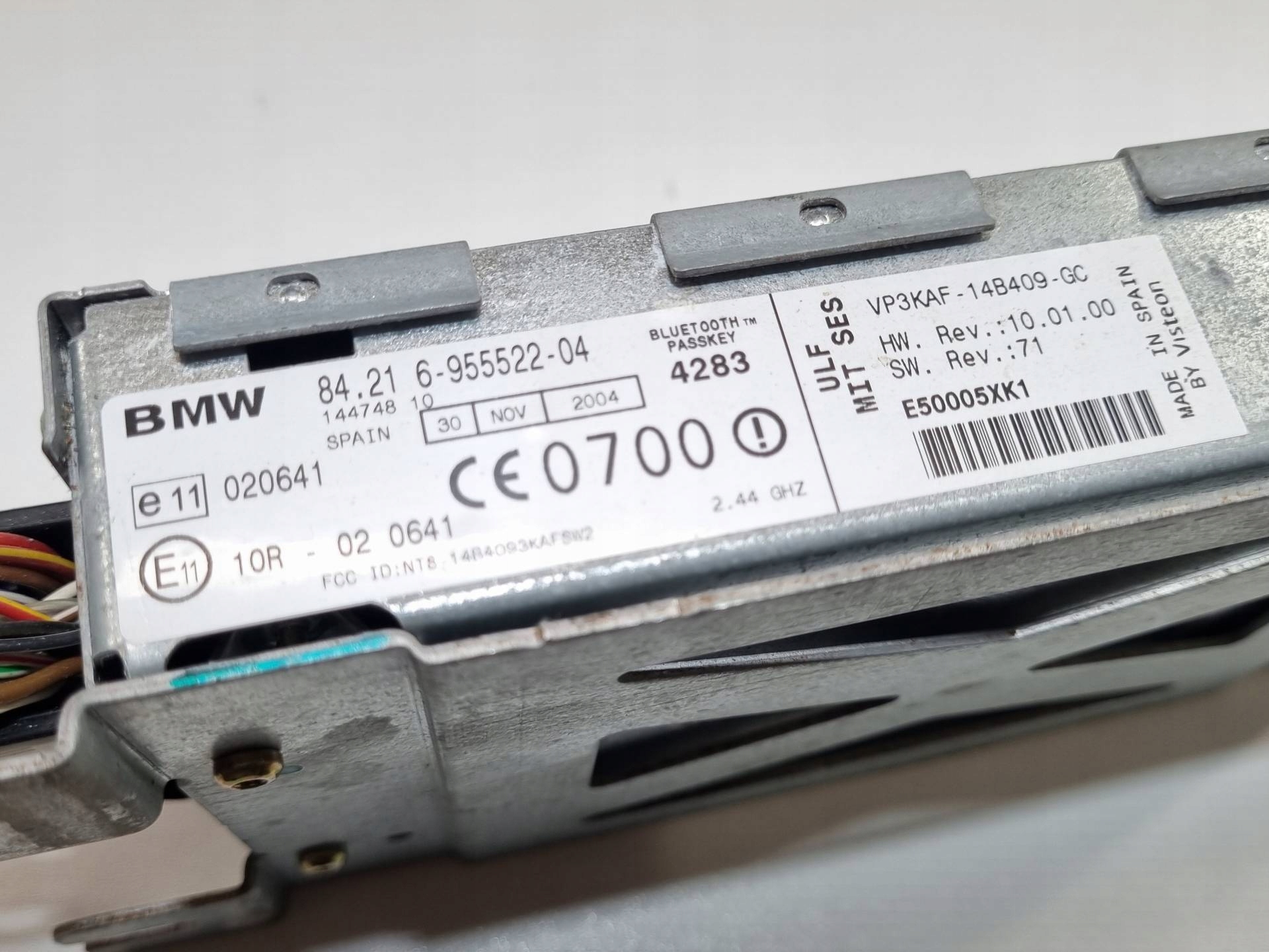 Bedienteil Bluetooth BMW X5 E53 facelift 2005 6955522