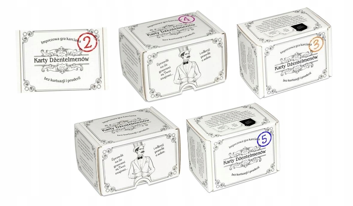 Karty Dżentelmenów (zestaw). Epizod 1-5.