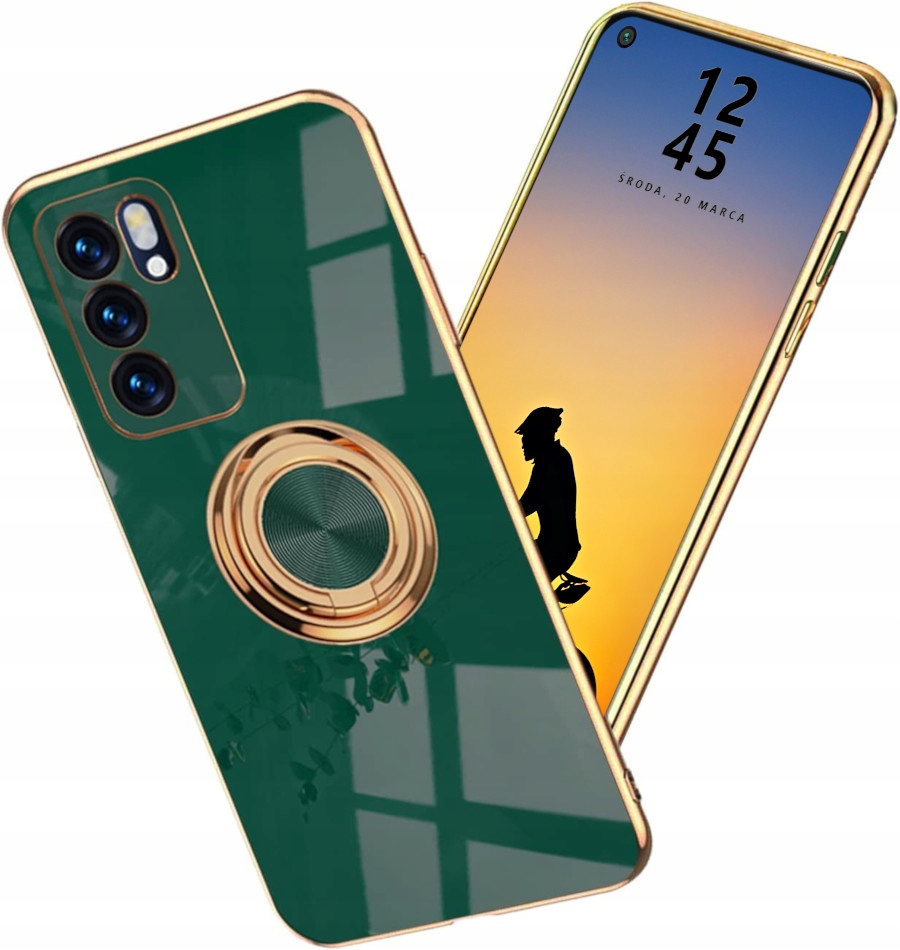 

Case Etui Silicone 2x Szkło Do Oppo Reno 6 5G