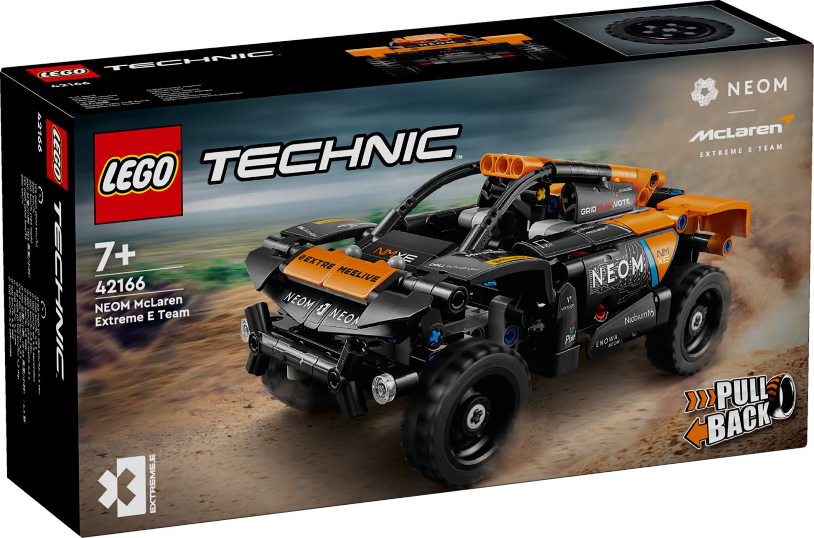 LEGO TECHNIC 42166 MONSTER TRUCK NEOM McLaren Extreme - NAPĘD Pull & Back Marka LEGO