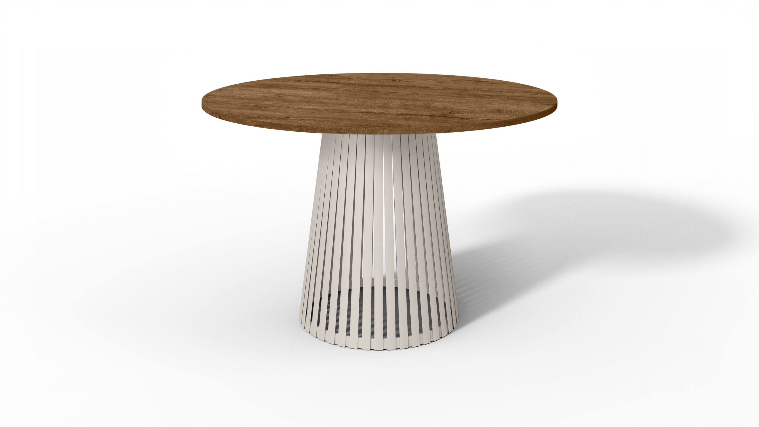 Moderní stůl do obývacího pokoje Kašmír, stůl Dub Lefkas 75 cm, stůl kulatý Loft