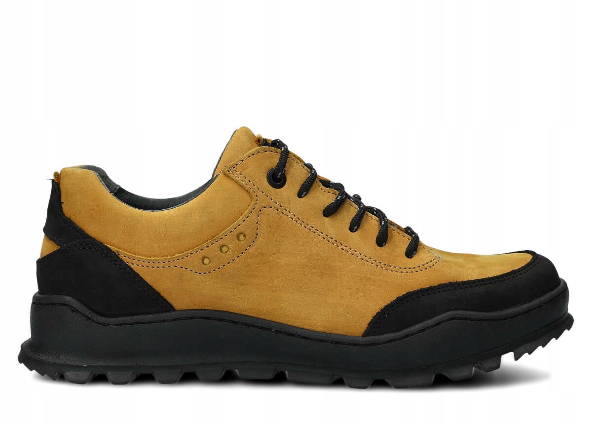 NAGABA 0521 ŻÓŁTY CRAZY - PÓŁBUT TREKKINGOWY DAMSKI - ROZMIAR 38 Marka Nagaba