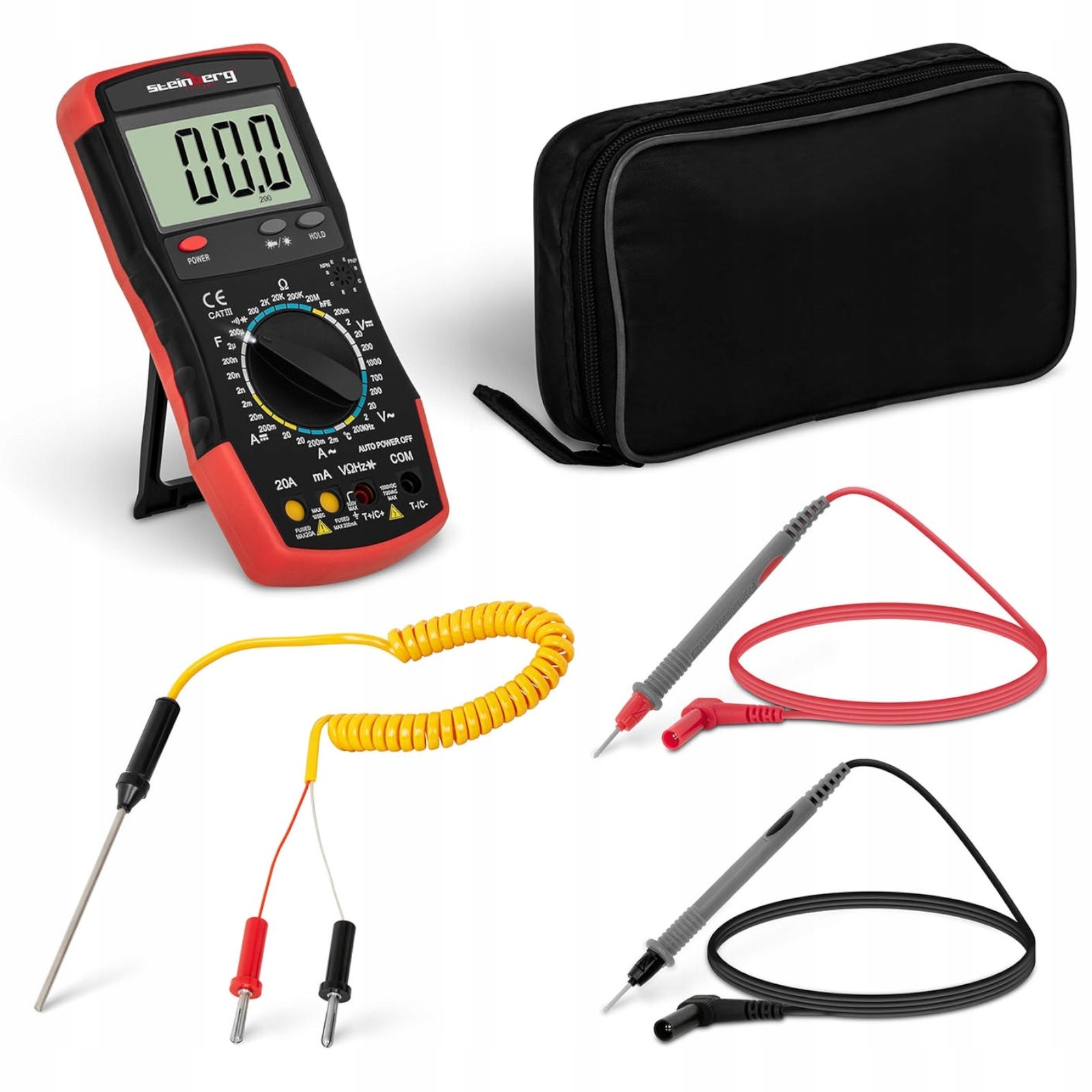 Мультиметр цифровой измеритель тока AC / DC 1000 в тест