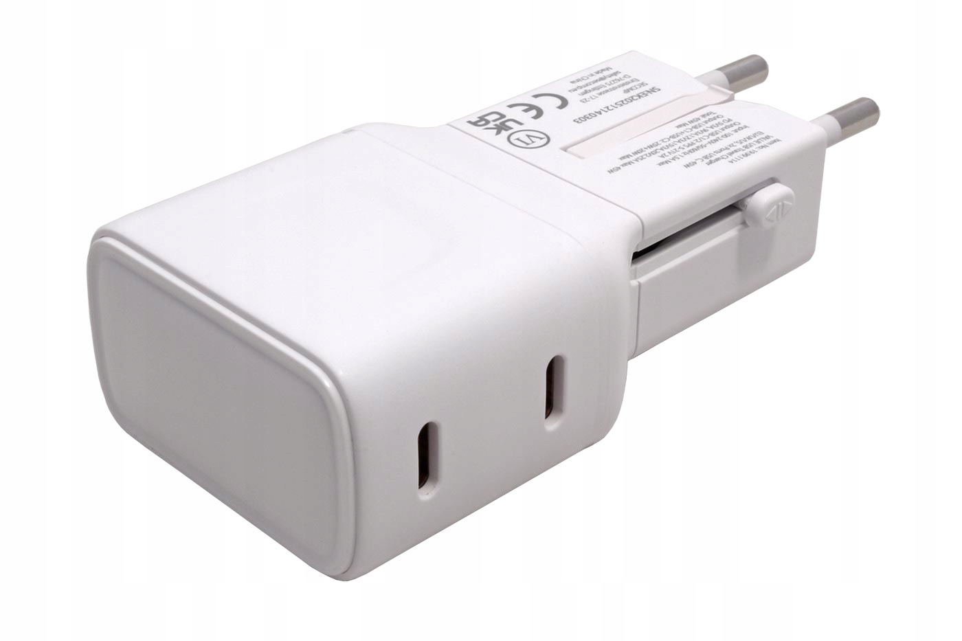 Value Cestovní napájecí adaptér síťový, Eu/uk/us/aus, 2x Usb C, 45W