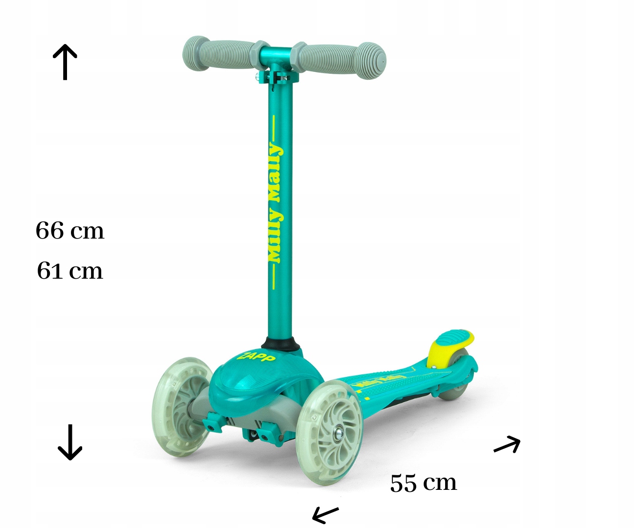 Milly Mally Hulajnoga Scooter Zapp miętowy