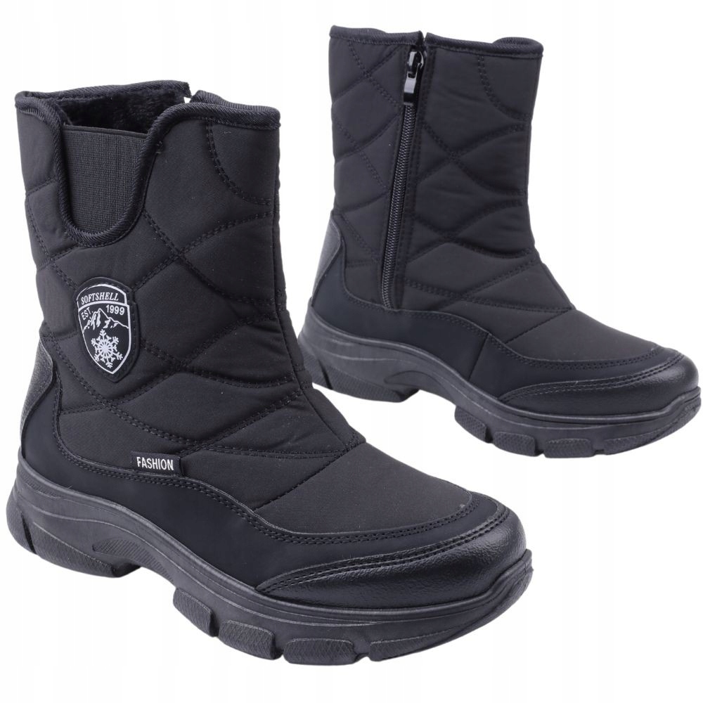 

Śniegowce Botki Damskie Ocieplane Softshell Suwaki