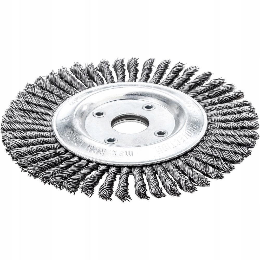 Kotoučový kartáč 125 x 6 mm, opletený ocelový drát 0,