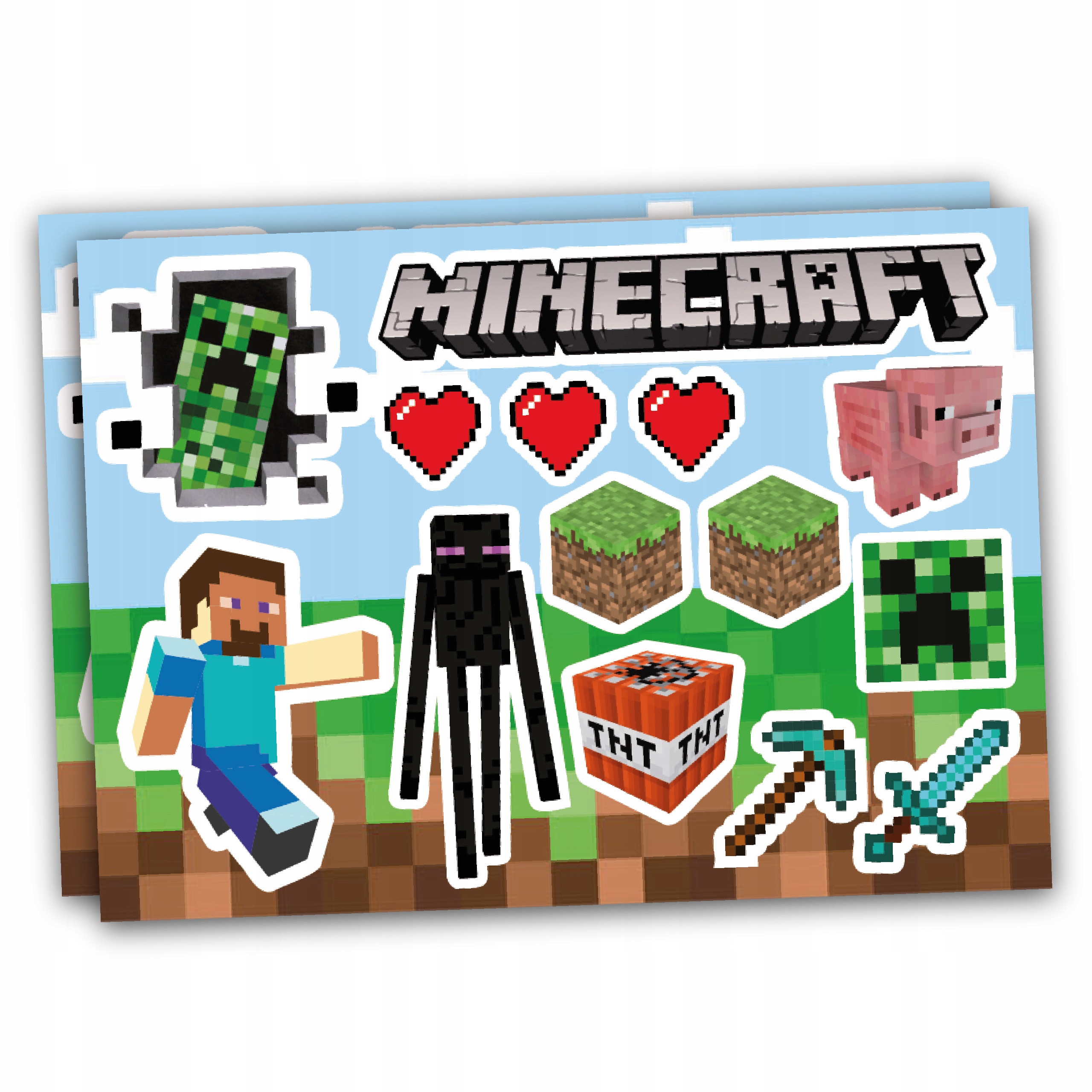 

Zestaw naklejek Minecraft wodoodporne MIX wzorów