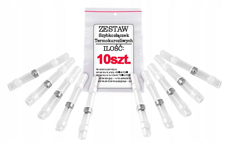 

Szybkozłączka termokurczliwa z cyną 0.25~0.35mm²