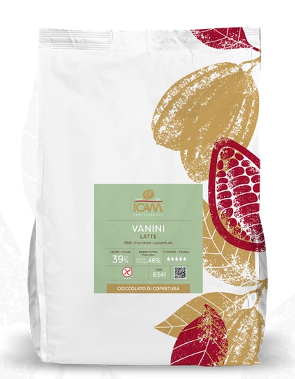 Czekolada Vanini mleczna 39% 15kg 8331 Icam