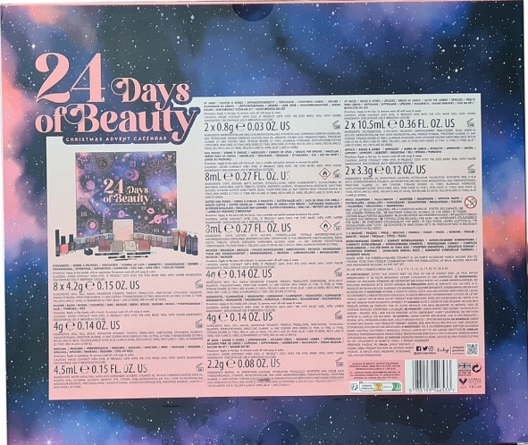 Адвент-календарь Sunkissed 25 Days of Beauty, косметика для макияжа и аксессуары — фото 2