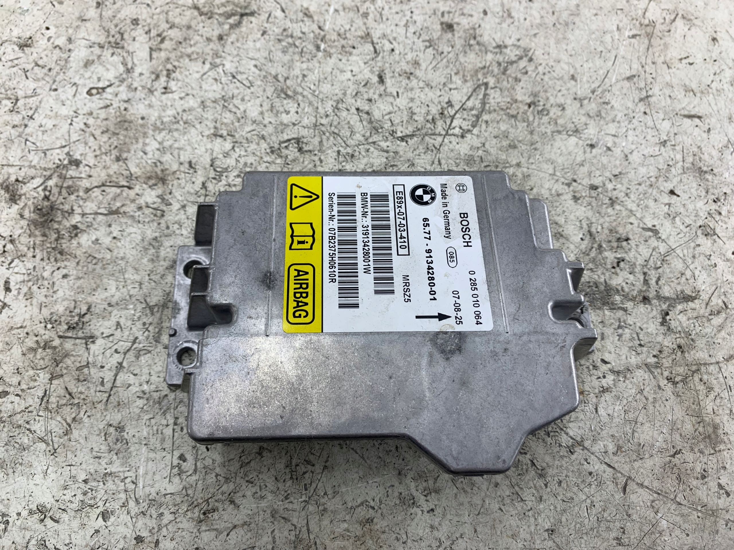 BMW E90 E91 E87 E81 SENSOR airbag module 9134280